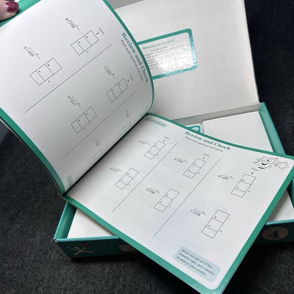 Vintage Hooked On Math Division Level 4 Sealed Flash Cards Workbook Audio Tapes - Picture 6 of 8